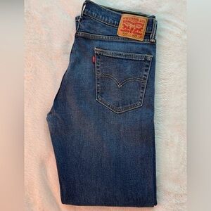 505 Levi's Men's 34 x 32Classic Indigo Straight Jeans